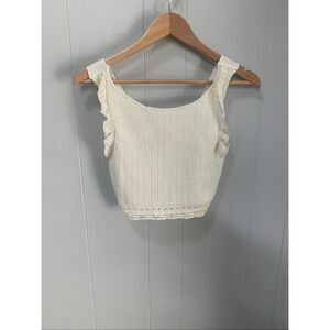 Zara Crochet Knit Crop Top Size 11-12